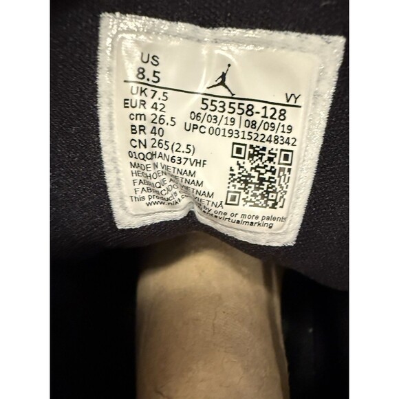 Nike Air Jordan 1 Low Men’s Size 8.5 White/Black-Starfish Shattered Backboard - Picture 3 of 10